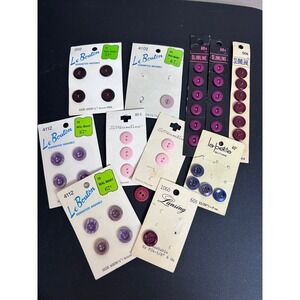 Vintage Button Lot LeBouton Streamline Slimline LaPetite Lansing Assorted